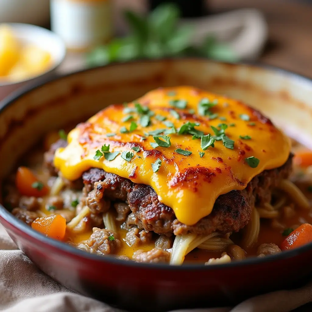 Amish Hamburger Steak Bake