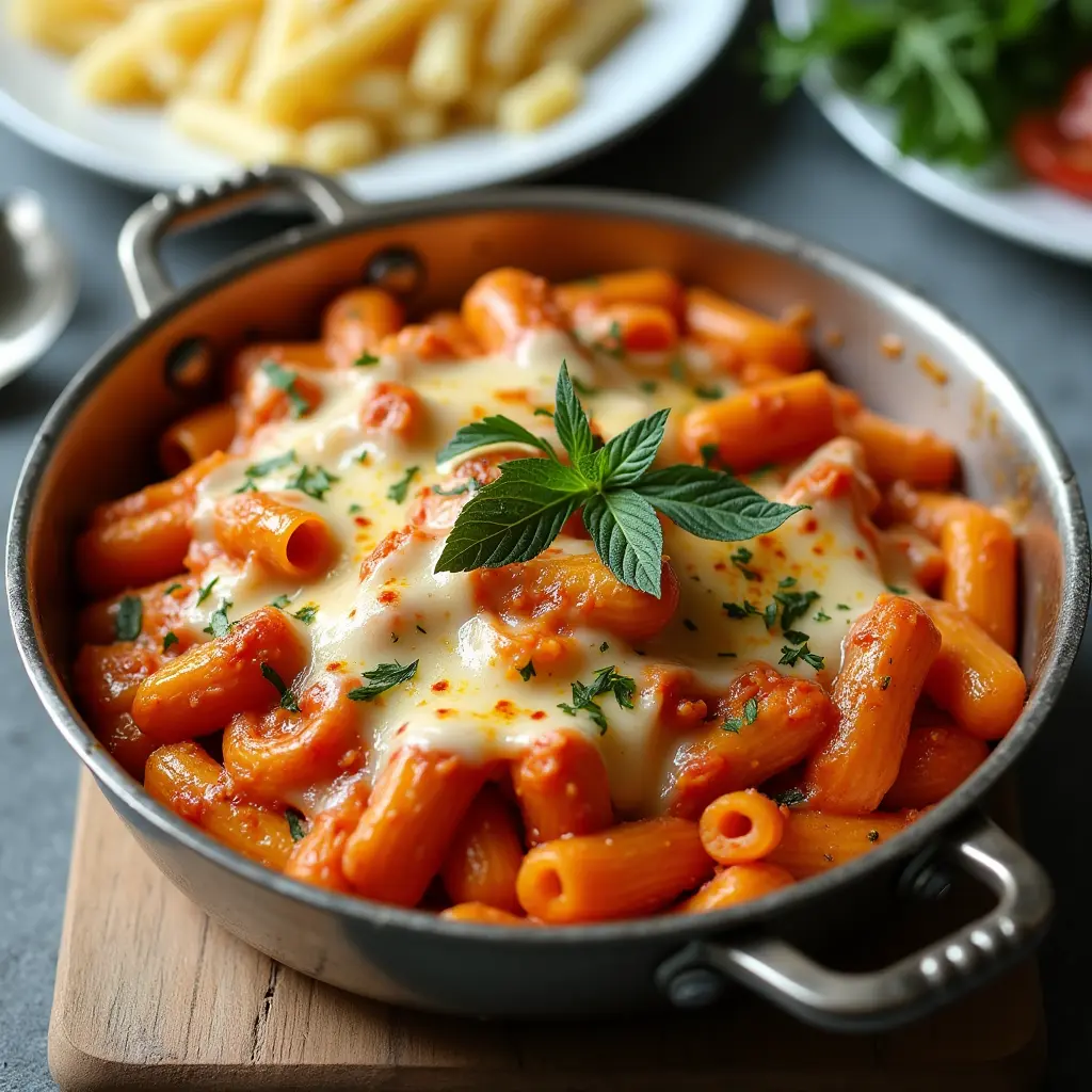 Christmas Cheesy Baked Ziti